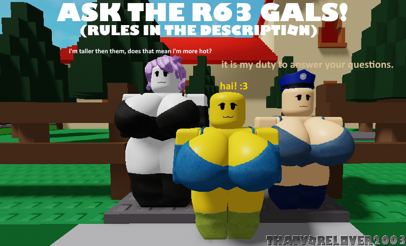 ROBLOX R63! I DRAW A HEART FOR A GIRL AND SHE 