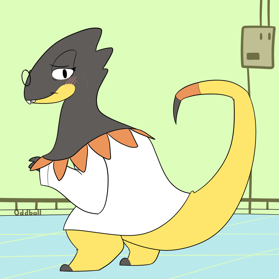 Undertale Pokemon - Alphys by obviousOddball on DeviantArt