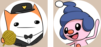 Icon set - Battleblock cat and Mime Jr. by obviousOddball on