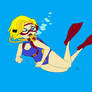 Kara Danvers from DC Super Hero Girls Scuba Diving