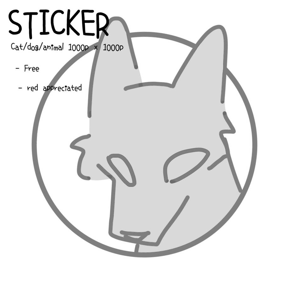 Sticker Base Art Sticker base commission by MothRoll on DeviantArt