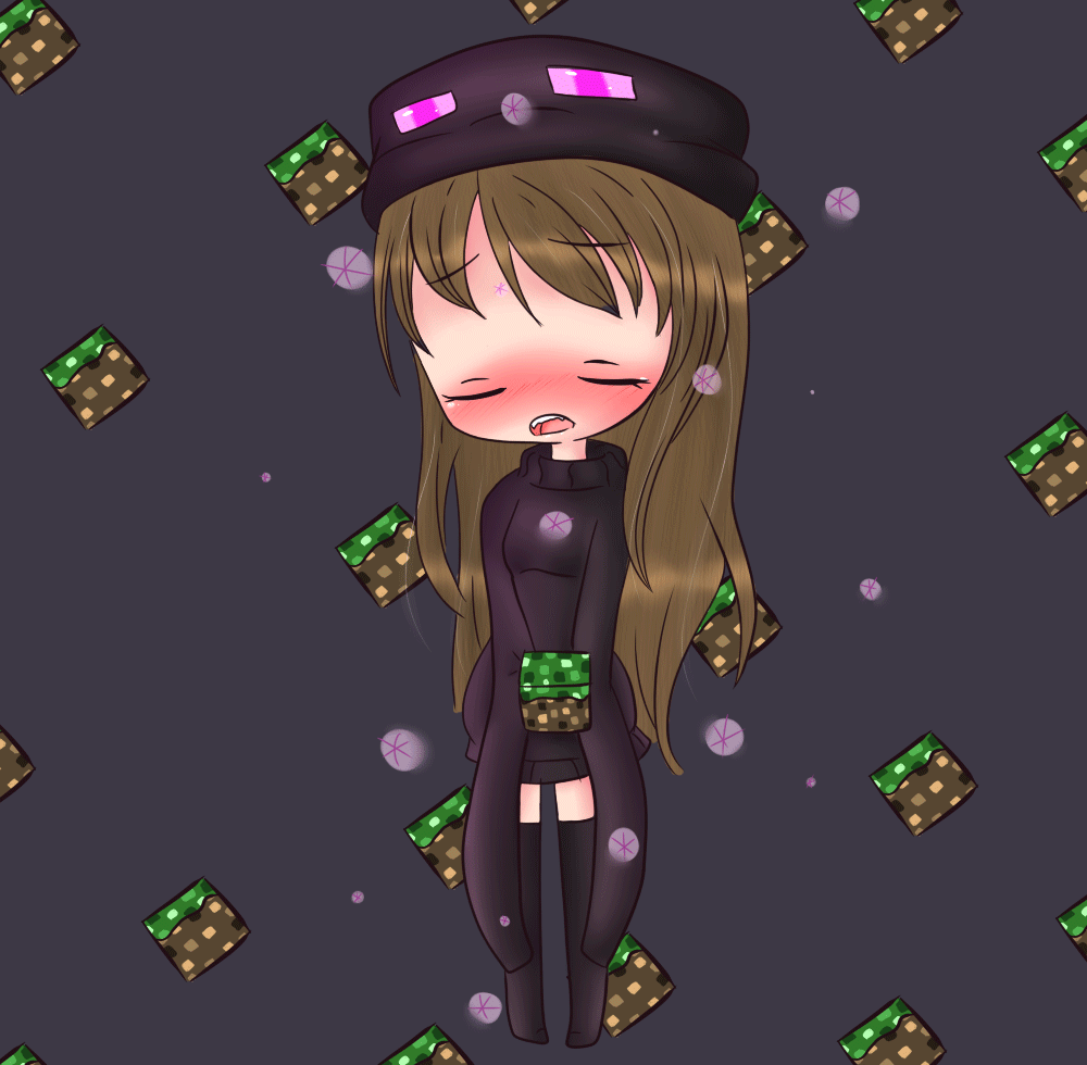 Chibi endermen girl by BunnieBuns