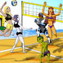 teen titans beach volleyball