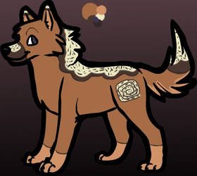 Chocolate Cake Wolf Adopt - Closed