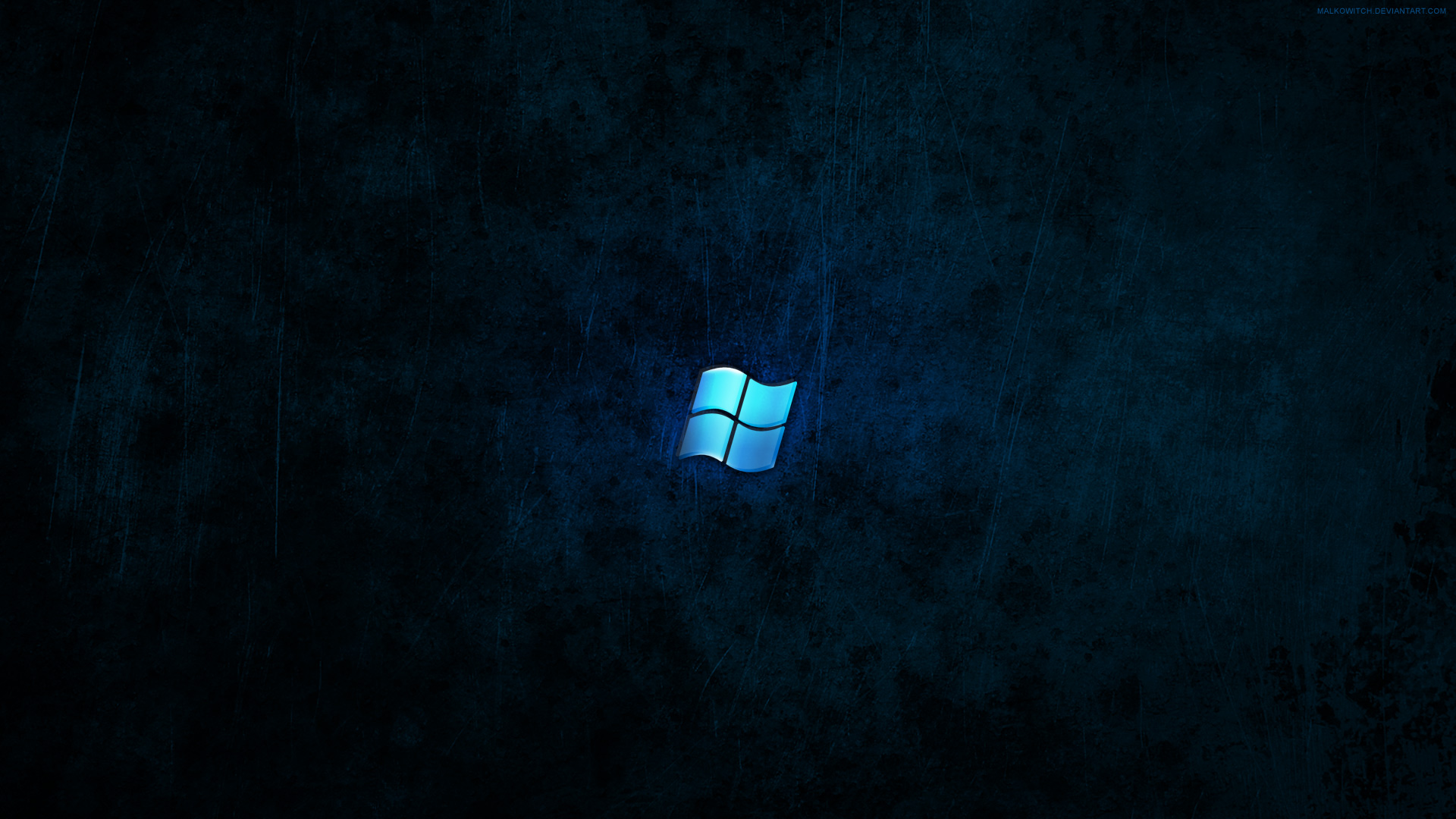 Windows Dark Blue Wallpaper: \