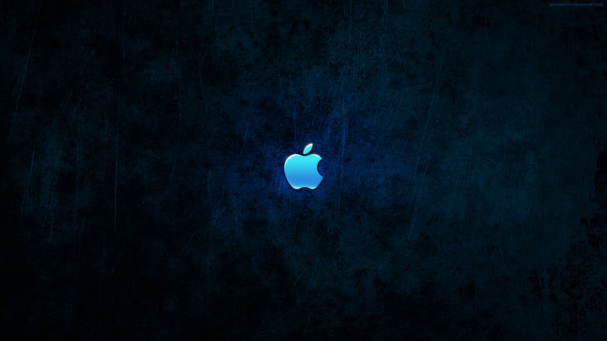 Apple Dark Blue Wallpaper by malkowitch on DeviantArt