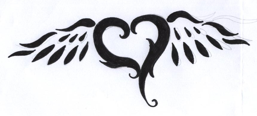 heart and wings tattoo design by BlueJessieJem on DeviantArt heart and wings tattoo design by BlueJessieJem on DeviantArt