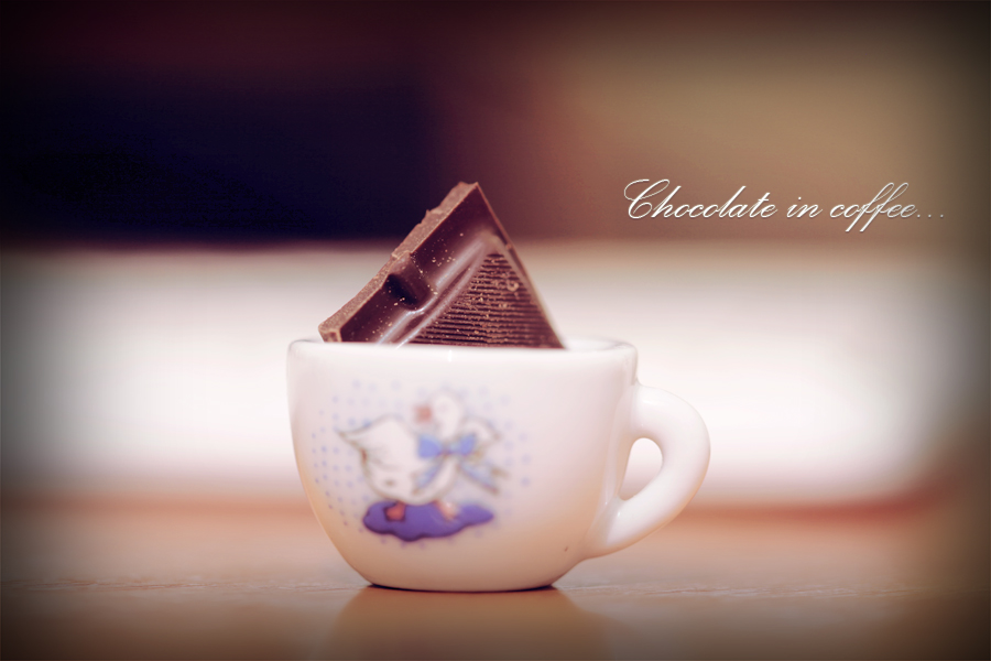 Chocolate in coffee...