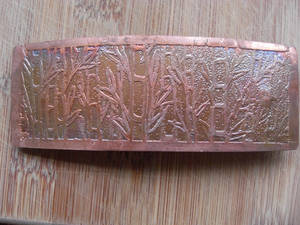 Bamboo Acid-Etched Barrette