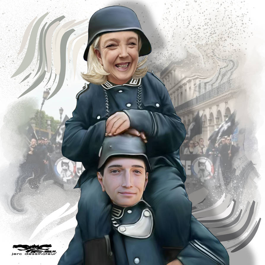 jerc-caricature-Marine-Le-Pen-Jordan-Bardella-la-g by jerc-tbm on ...
