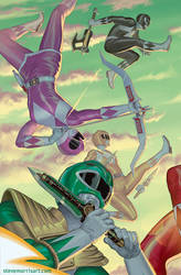 Power Rangers variant cover #13