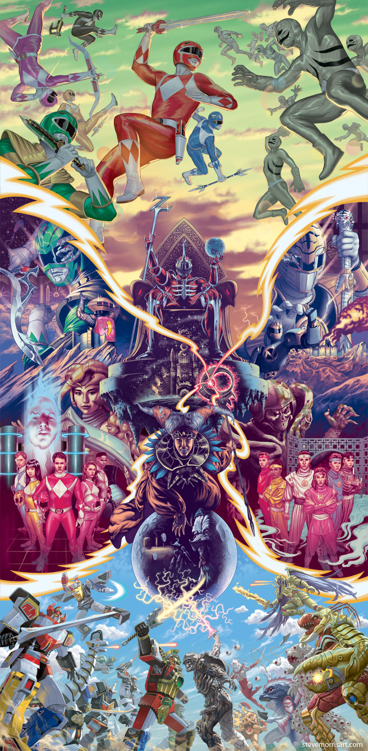Mighty Morphin Power Rangers combined covers by StevenJamesMorris on ...