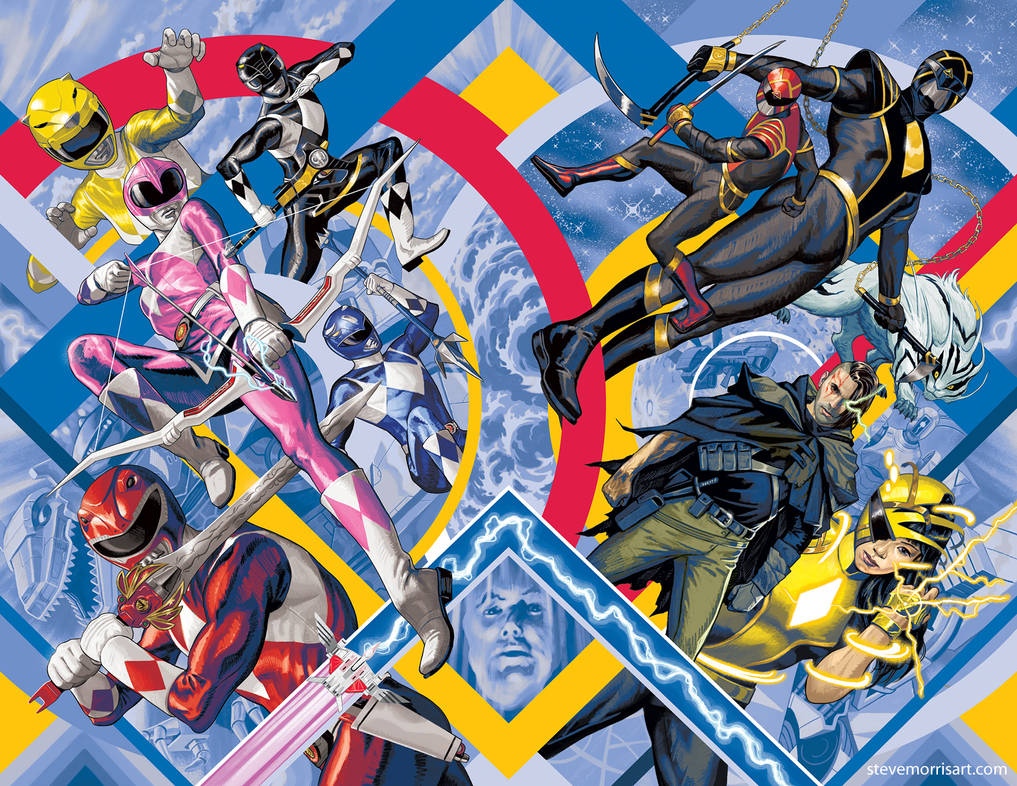 Mighty Morphin #1 and Power Rangers #1 covers by StevenJamesMorris on ...