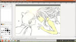 Finn x Flame Princess - WIP ((GIMP)) by 1337Squiddyboy