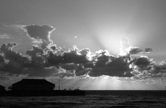 At the end of the pier