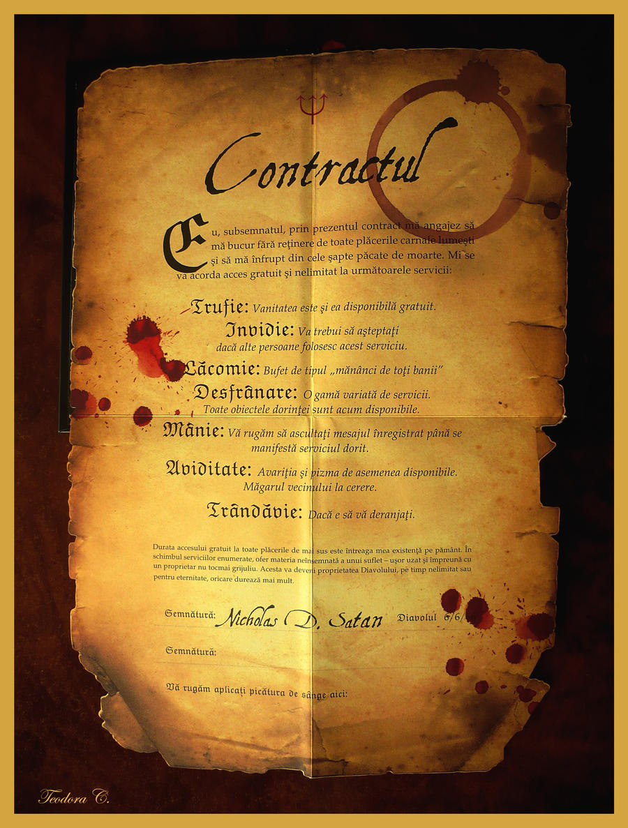 Devil's Contract by teomia on DeviantArt Devil's Contract by teomia on DeviantArt
