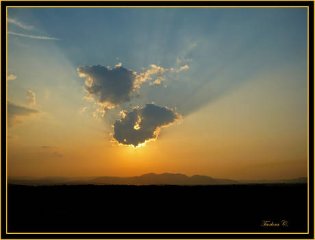 Rays of Sun at Dusk