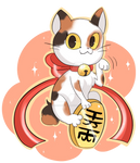 Maneki neko by Snow-flykra