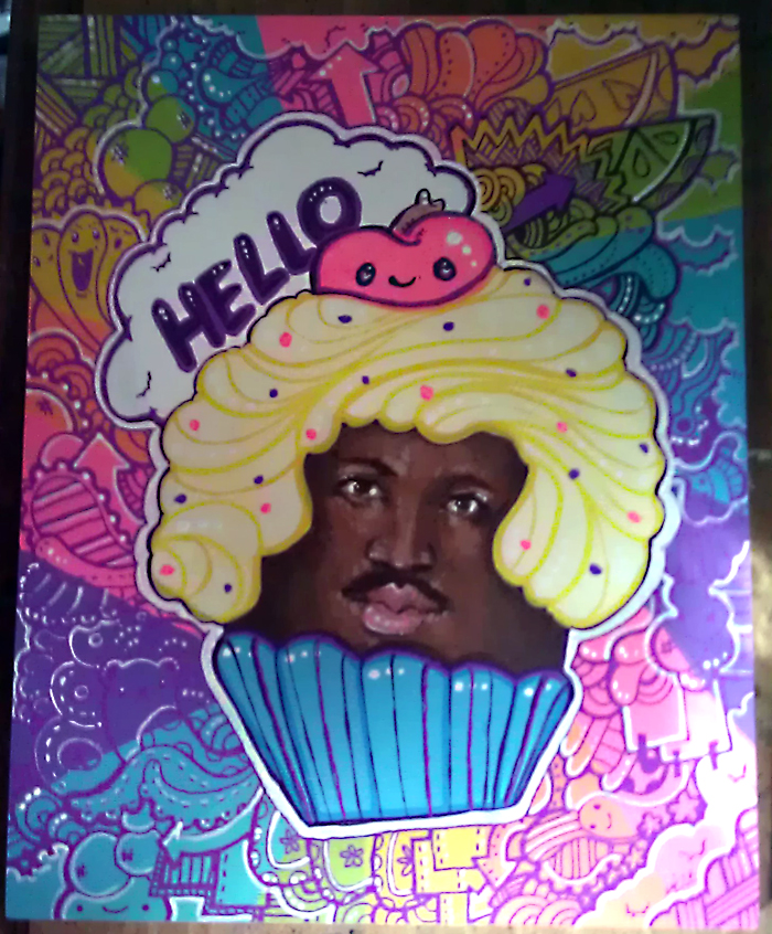 Commission: Lionel Richie Cupcake