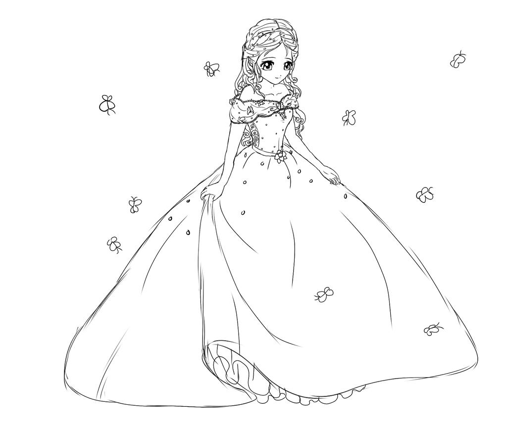 Cinderella Anime style (redraw)