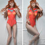 Asuka Langley in swimsuit cosplay dakumakura