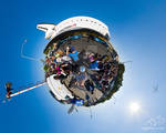 Shuttle Endeavour East of The Forum by exopix