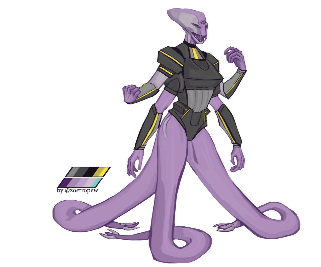Female Alien Races Deviantart Alien lady by MiketheSergal on DeviantArt