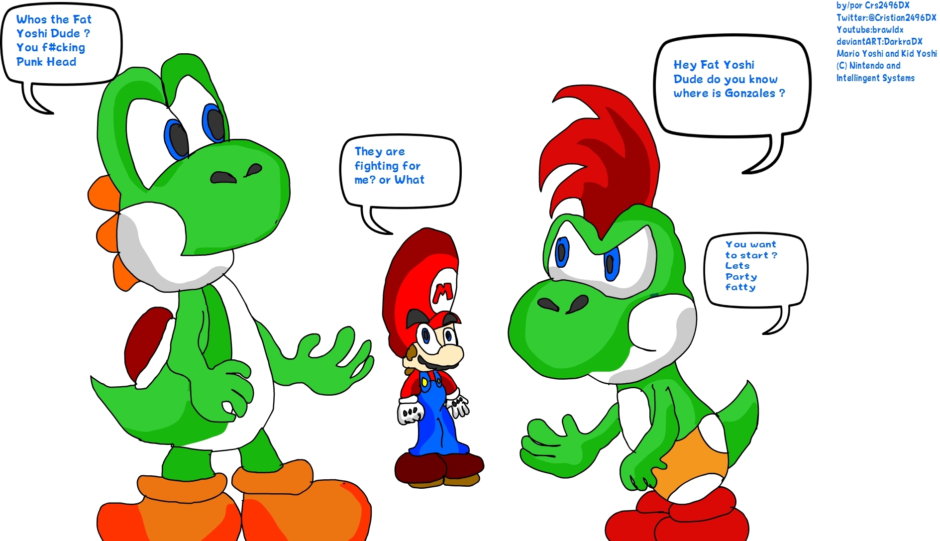 Yoshi vs Kid Yoshi