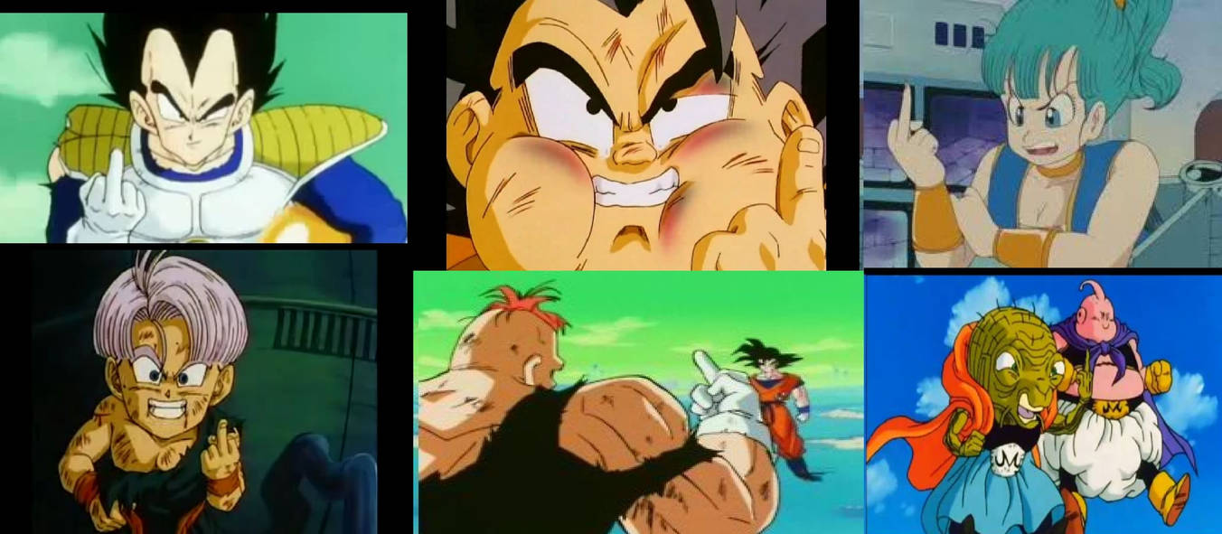 Multipel Middle Finger Dragon Ball Multiple Middle Fingers Wallpaper by CristianDarkraDx on ...
