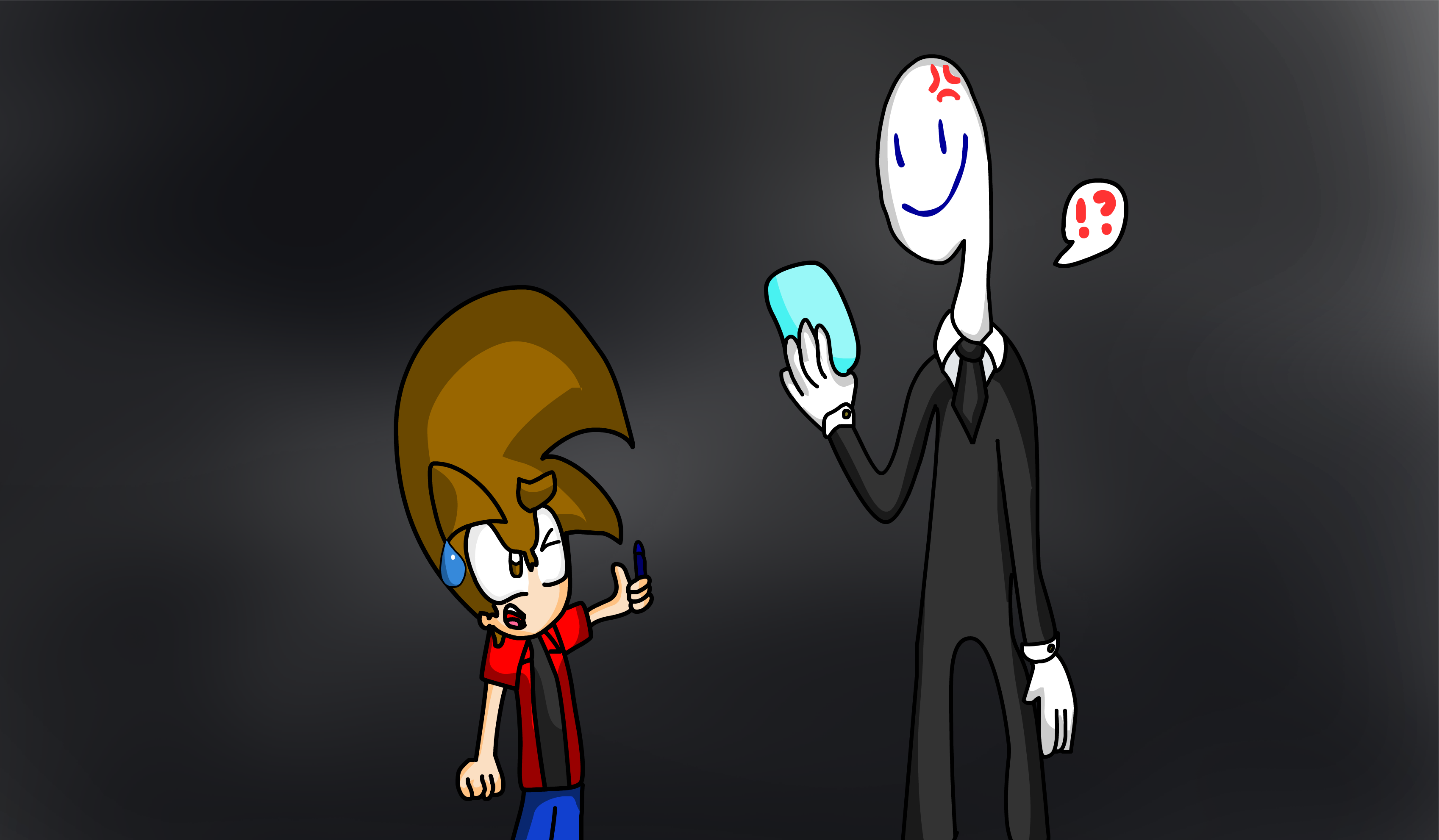 Making Happy to Slenderman