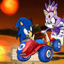 Sonic and Blaze in Double Dash