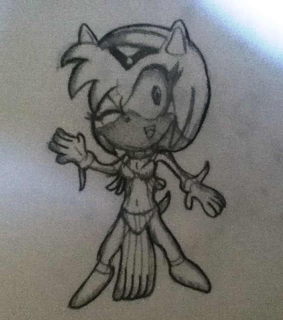 Sketch-Amy Rose the Bellydancer