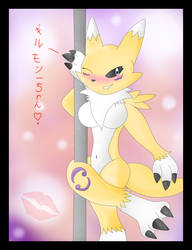 AT-Renamon Pole Dance by CristianDarkraDx