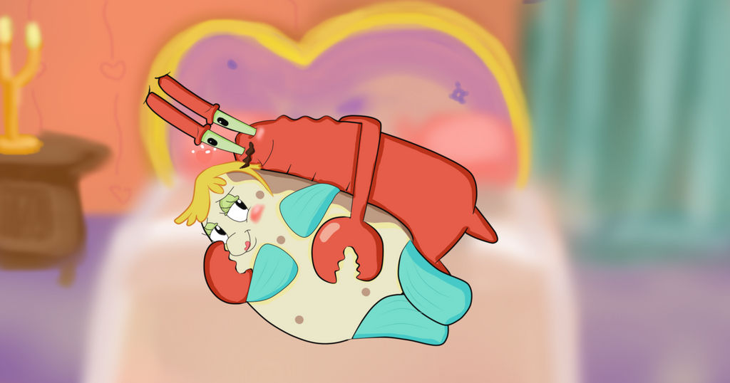 Ms. Puff Crying Mr Krab and Mrs Puff Krusty Romance by CristianDarkraDx on DeviantArt