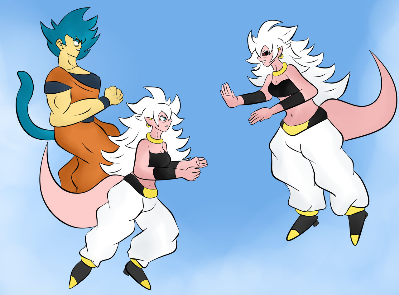 Omega and Good Android 21 vs Evil Android 21 by CristianDarkraDx on ...