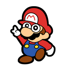 Mario in Godzilland Style