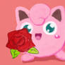 Jigglypuff gives you a rose