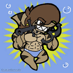 Criso chibi crunching an anchor