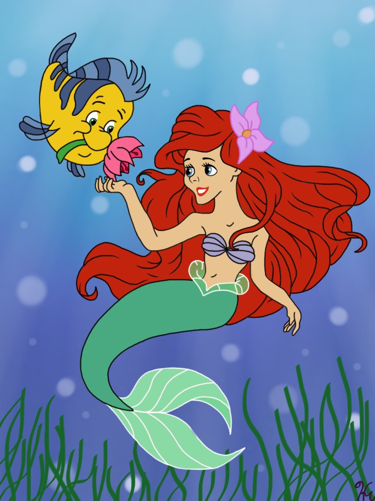 Disney The Little Mermaid: Ariel and Flounder