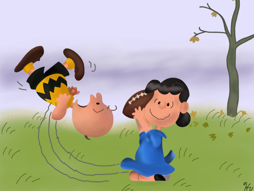 Peanuts: Charlie Brown and the Football by gissele365 on DeviantArt