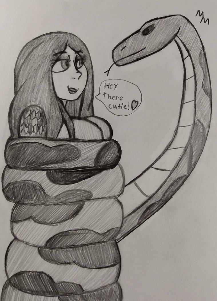 Coiled Python Princess by marvelcom on DeviantArt