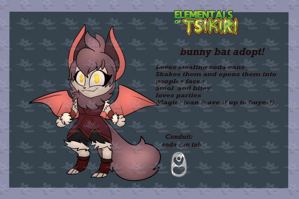 Bat Rabbit Adopt by XxFallenAmbitionxX on DeviantArt