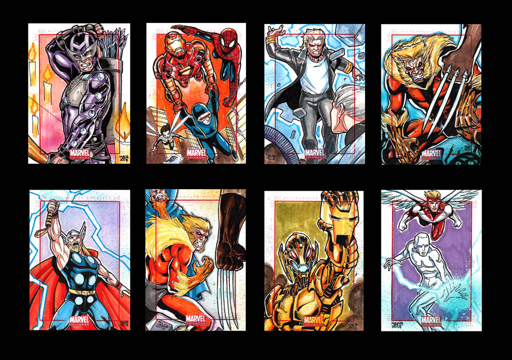 Marvel Universe sketch cards