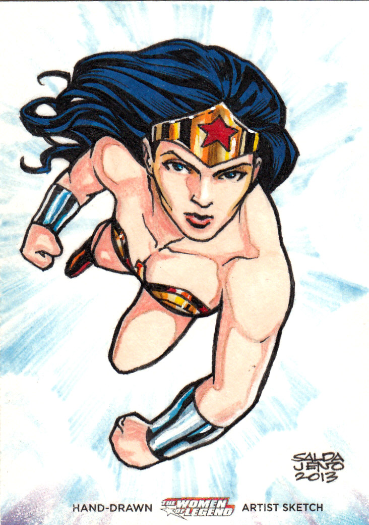 WONDER WOMAN DC women of Legend sketch card