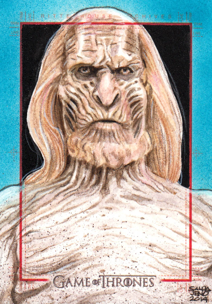 GAME OF THRONES sketch card - WHITE WALKERS