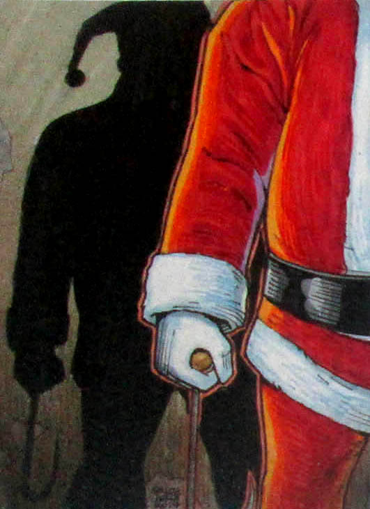 Kringle Kards Sketch Card - Evil Santa