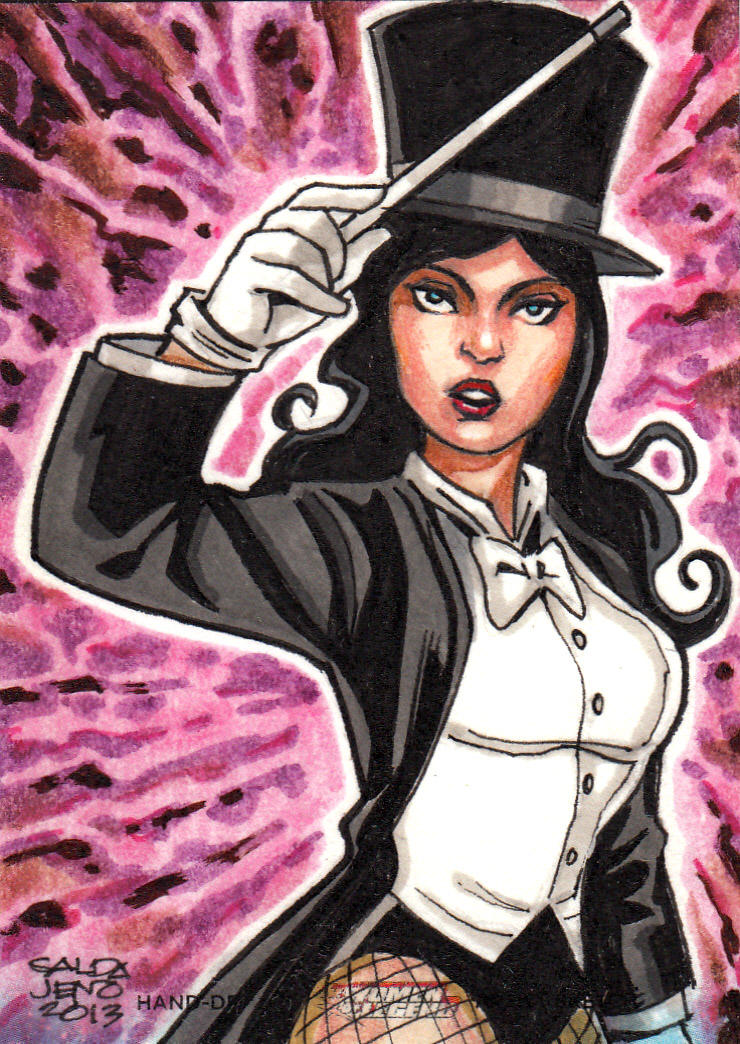 DC Woman of legend - Zatanna sketch card by JASONS21 on DeviantArt