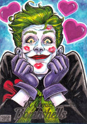 DC Bombshells - JOKER sketchcard