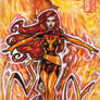 DARK PHOENIX AP sketch card