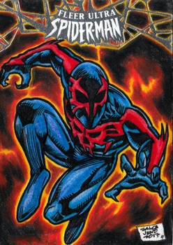 Fleer Ultra Spiderman 2099 Sketchcard